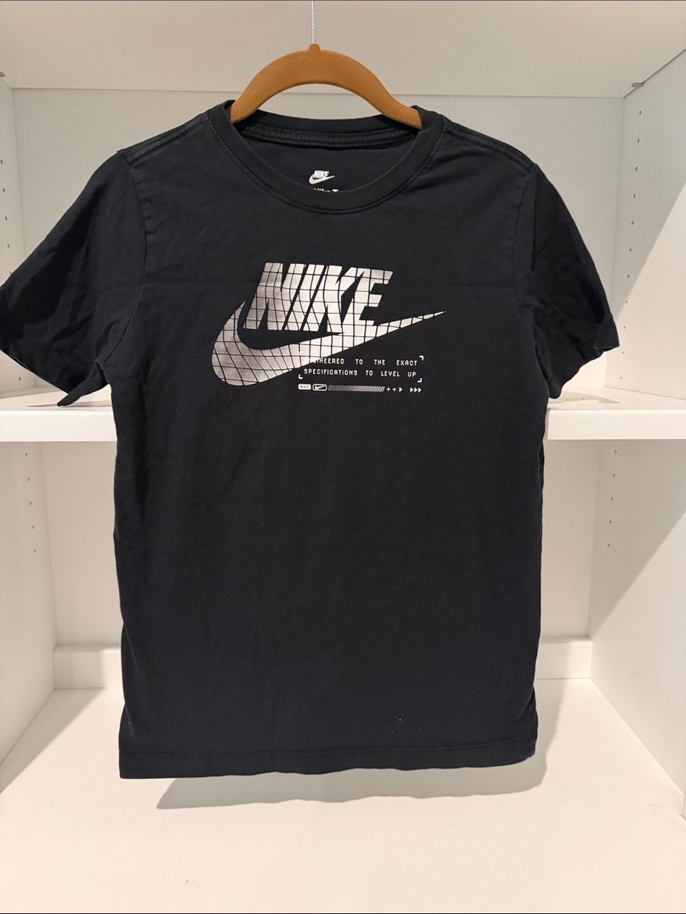Nike Black Short-Sleeve Logo Graphic Tee